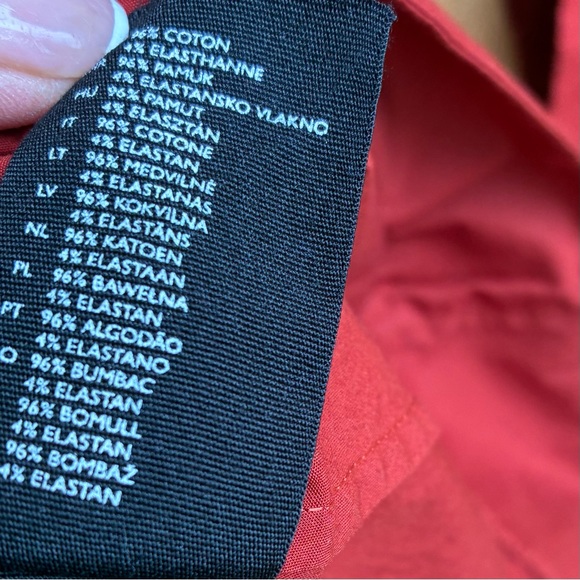 COS Burgundy Long Sleeve Poplin Dress Sz 38, Small - Picture 4 of 5